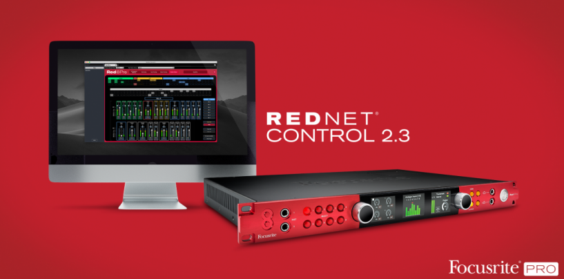 RedNet Control da Focusrite agora inclui suporte para interfaces Red Range