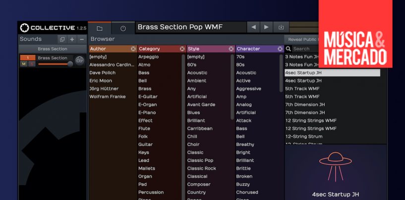 Tracktion oferece comprar o plugin Collective separadamente