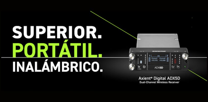 Shure apresenta novo receptor portátil ADX5D