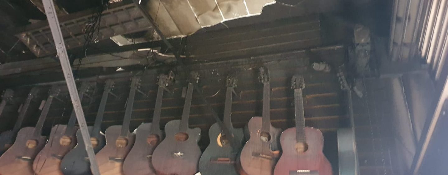 Tragédia: Incêndio atinge loja Bug Music e mercado se reúne para ajuda coletiva