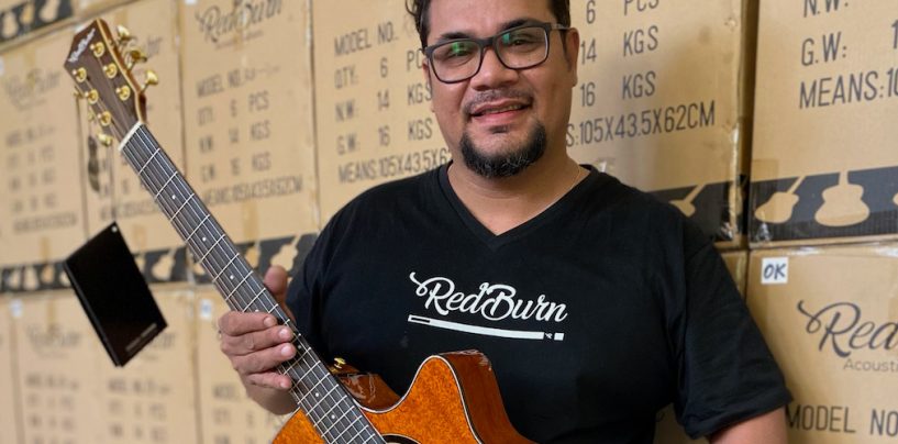 Departamento de luthieria da RedBurn Guitars nas mãos de Luciano de Sá