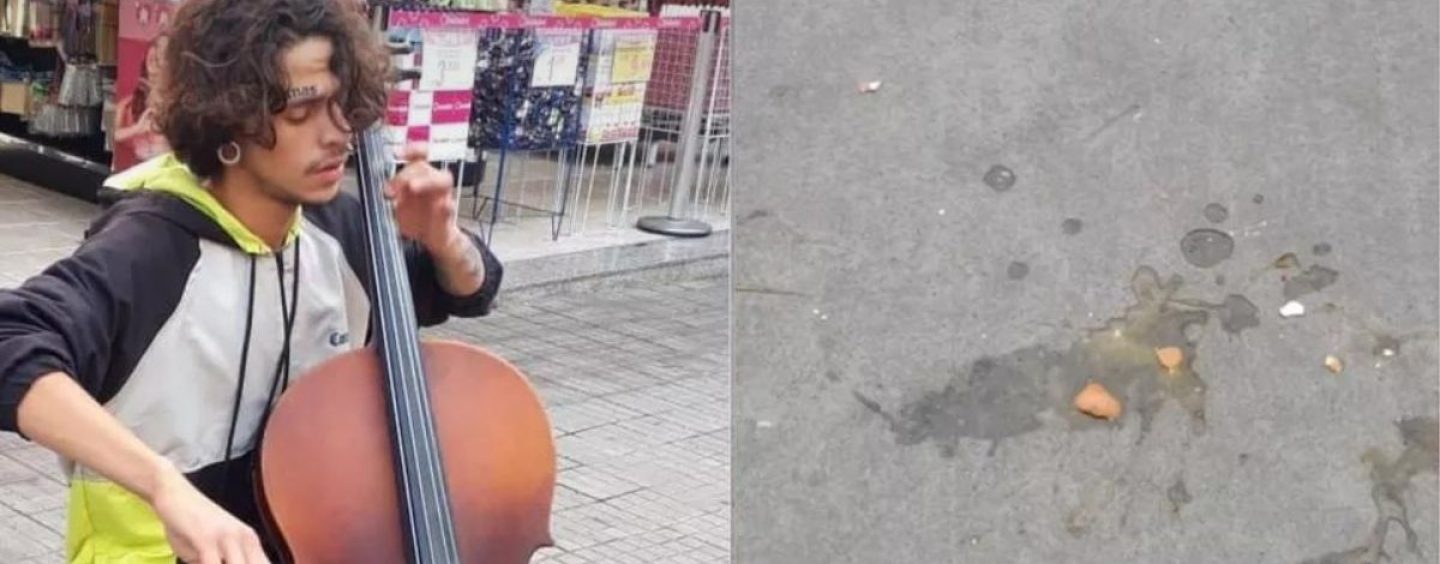 Músico atacado com ovos enquanto tocava no litoral de SP ganha bolsa de estudos