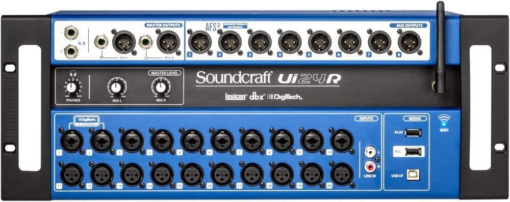 Mesa de Som Digital Soundcraft Ui24r Multipista Ui24