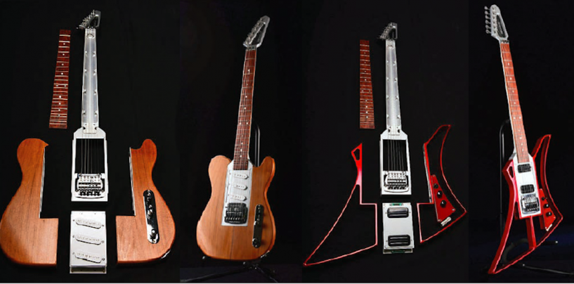 A guitarra para armar da Somnium Guitars