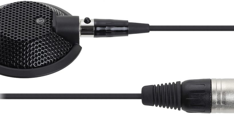 Microfone U841R da Audio-Technica em distribuição