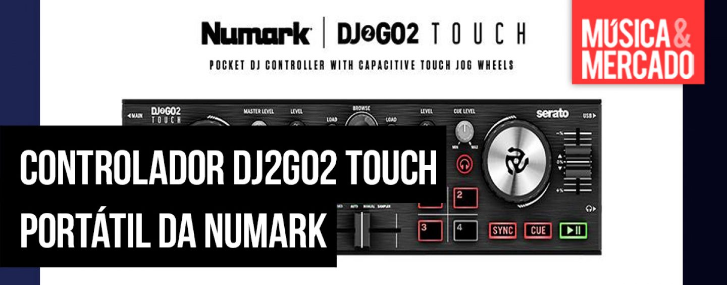Controlador mini DJ2GO2 Touch da Numark