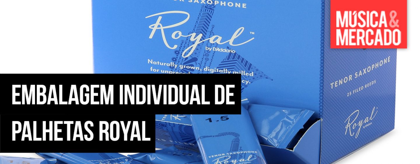 Nova embalagem individual de palhetas Royal D’Addario Woodwinds