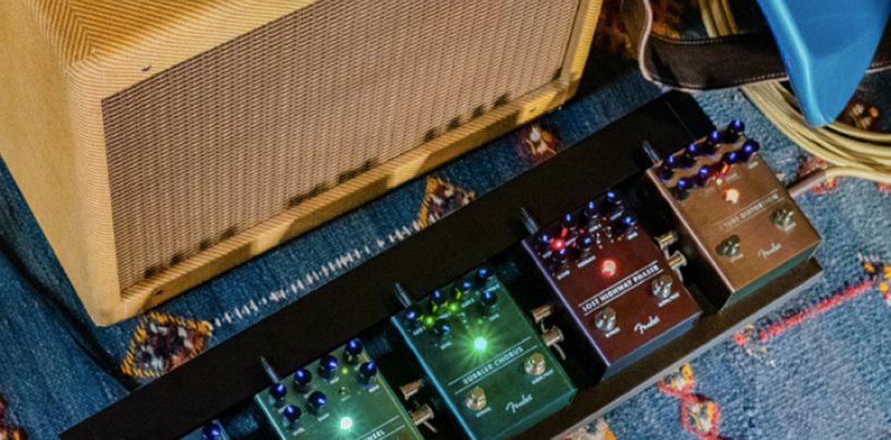 Novos pedais de efeito da Fender