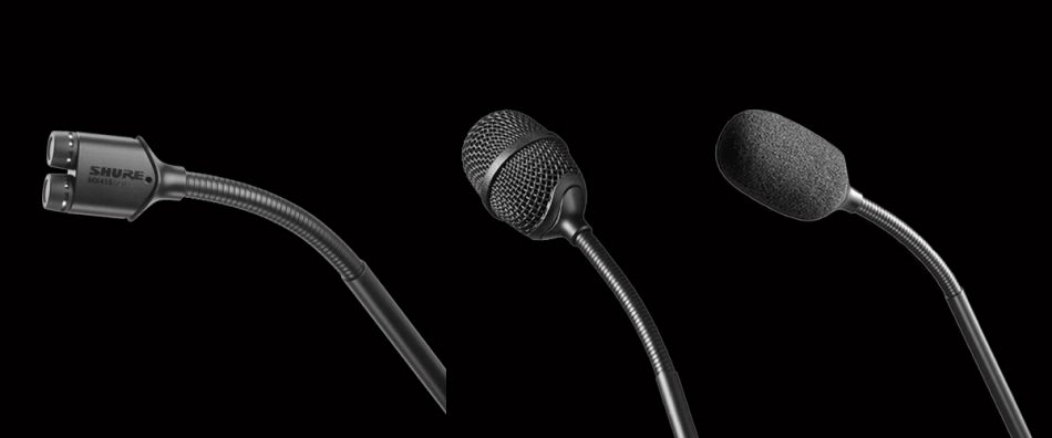 Shure apresenta microfone gooseneck de cápsula dupla Microflex MX415