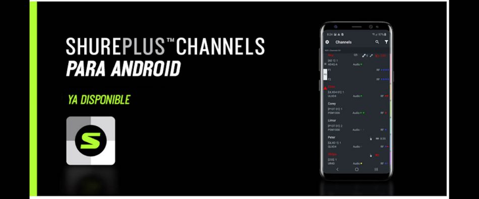 App ShurePlus Channels disponível para Android