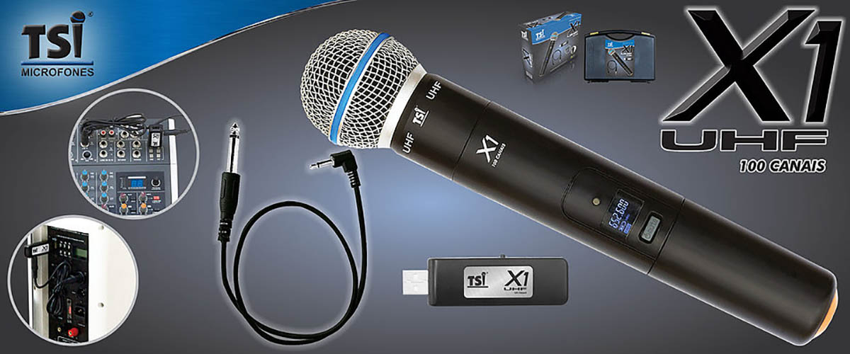 TSI X1 microfone 1200x500