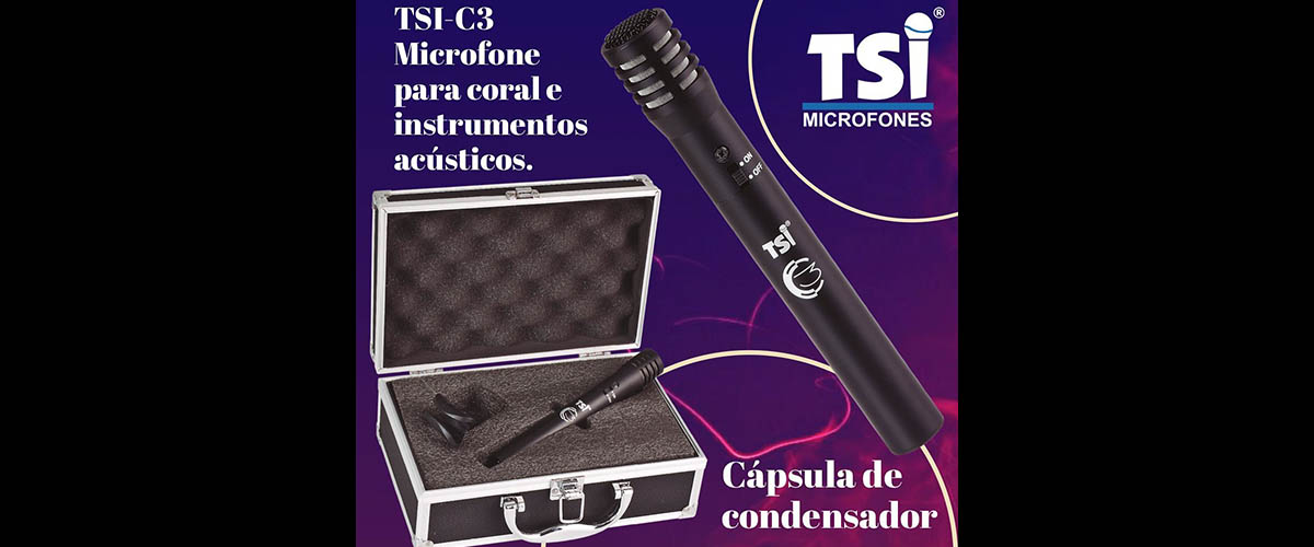 tsi microfone tsi-c3 1200x500