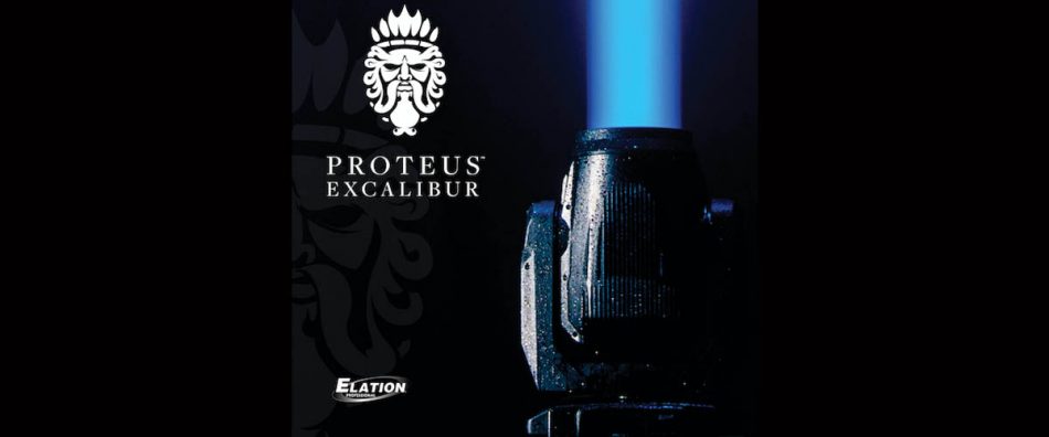Elation apresenta aparelho de iluminação skysearcher Proteus Excalibur