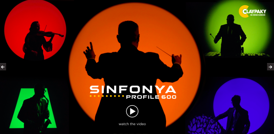 claypaky sinfonya profile video