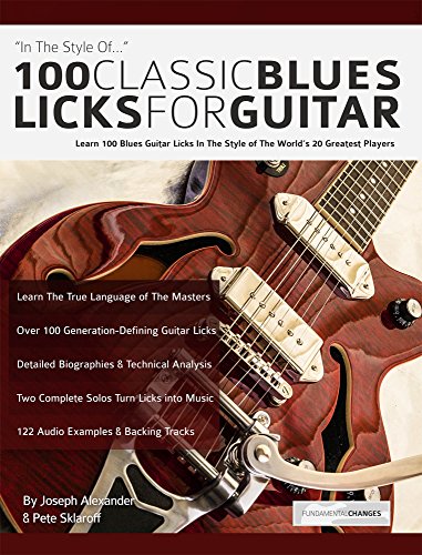 100 Classic Blues Licks for Guitar: Learn 100 Blues Guitar Licks In The Style Of The World’s 20 Greatest Players (Learn How to Play Blues Guitar) (English Edition)