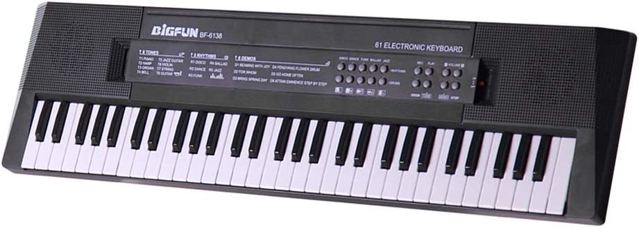 61 teclas de música digital teclado eletrônico infantil piano elétrico multifuncional para estudante de piano com função de microfone instrumento musical