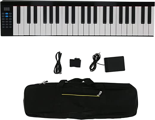 88 Key Folding Piano Roll Up Teclado Piano Suporte a instrumento musical portátil Bluetooth Digital Smart Órgão eletrônico com alto-falante