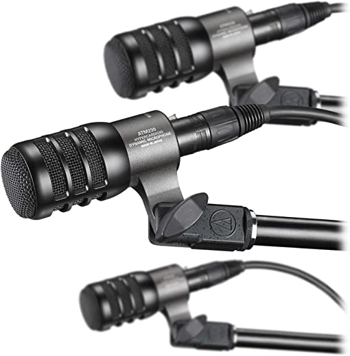 Audio-Technica Microfones de instrumento dinâmico ATM230PK (pacote com 3)