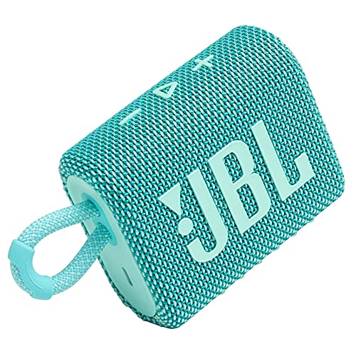 Caixa de Som Bluetooth JBL GO 3 4.2W Verde Água - JBLGO3TEAL