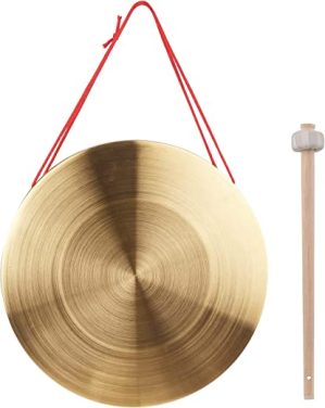 Címbalos de gongo de 30 cm de bronze e cobre Gong