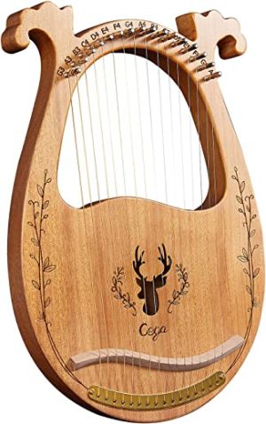 DOYING C Key 16-String Wooden Lyre Harp Resonance Box String Instrument