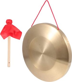 ERINGOGO Gongo com martelo e corda para pendurar, Gongo