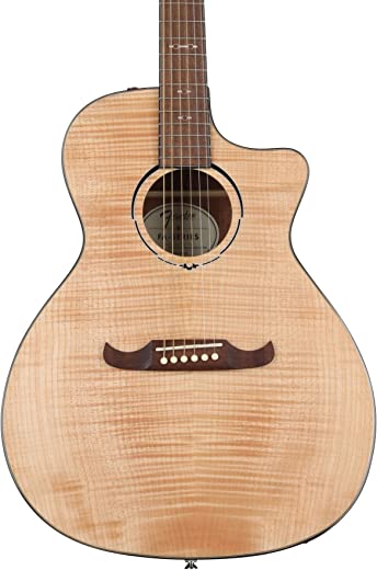 Fender Guitarra acústica encorpada, FA-345CE, natural