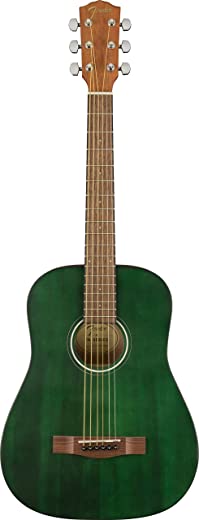 Fender Violão alternativo de 6 cordas, direito, verde (971170192)