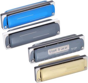 Gaita Blues Harpa, gaita de 10 furos, In G Major Professional Mouth Organ Key Gifts capa de aço inoxidável (preto)