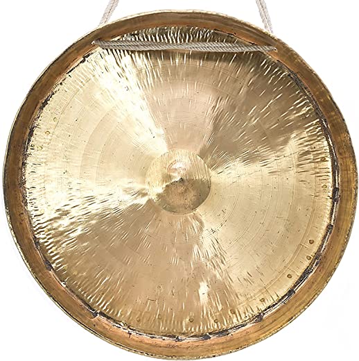 Gongo grande feito à mão – 40 cm, Gongos chineses, instrumento musical