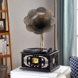 Gramophone, Retro Vintage Fonograph Record Player