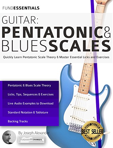 Guitar: Pentatonic and Blues Scales: Quickly Learn Pentatonic Scale Theory & Master Essential Licks and Exercises (Beginner Guitar Books) (English Edition)