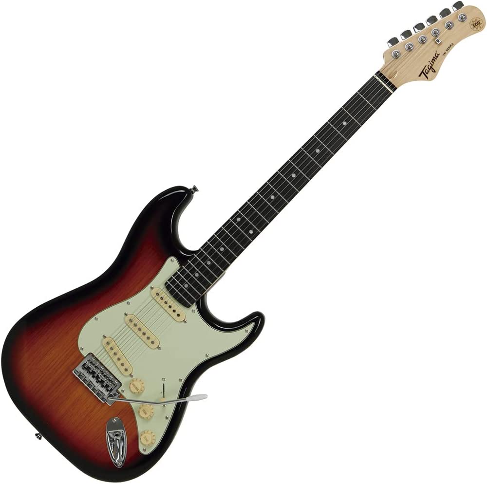 Guitarra elétrica TAGIMA - TG 500 SB DF MG, Sunburst Dark Fingerboard Mint Green