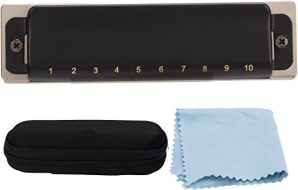 Harmonica Metal Diatonic Scale Harmonica C Key Harp Diatonic Mouth Organ with 11 Sealing Screws