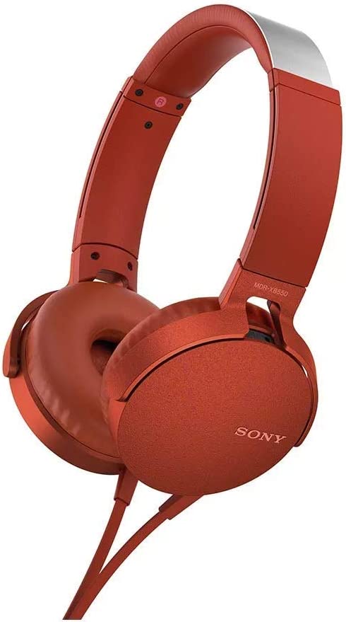 Headphone Sony Mdr-xb550ap Com Extra Bass – Vermelho