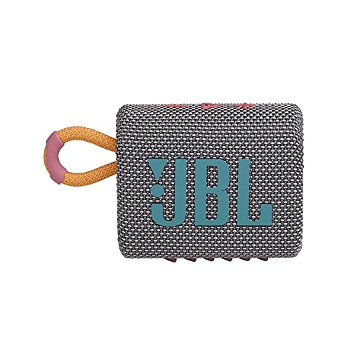 JBL Go 3: Alto-falante portátil com Bluetooth, bateria embutida, à prova d'água e poeira cinza JBLGO3GRYAM