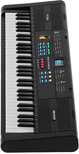 Keyboard Piano 61 Keys Multifunctional Electric Piano with USB Cable and Microphone MQ6189 Educational Instrument