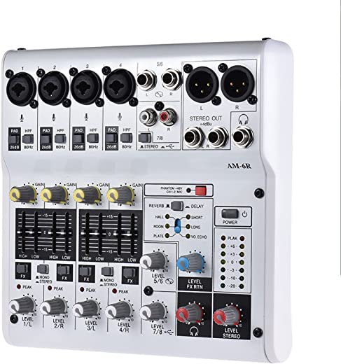 KKcare AM-6R 8-Channel Digital Audio Mixer