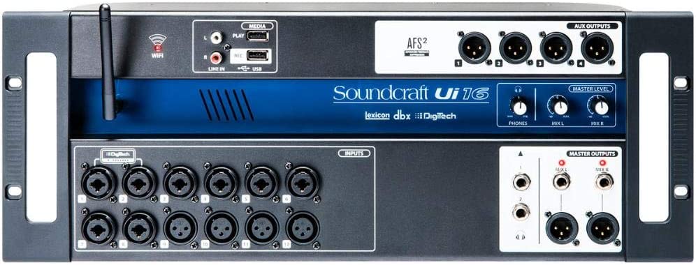 Mesa de Som 16 Canais Ui-16 Soundcraft, Soundcraft, Ui-16