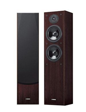 Par de Caixas Acústicas Torre Yamaha Walnut NS-F51