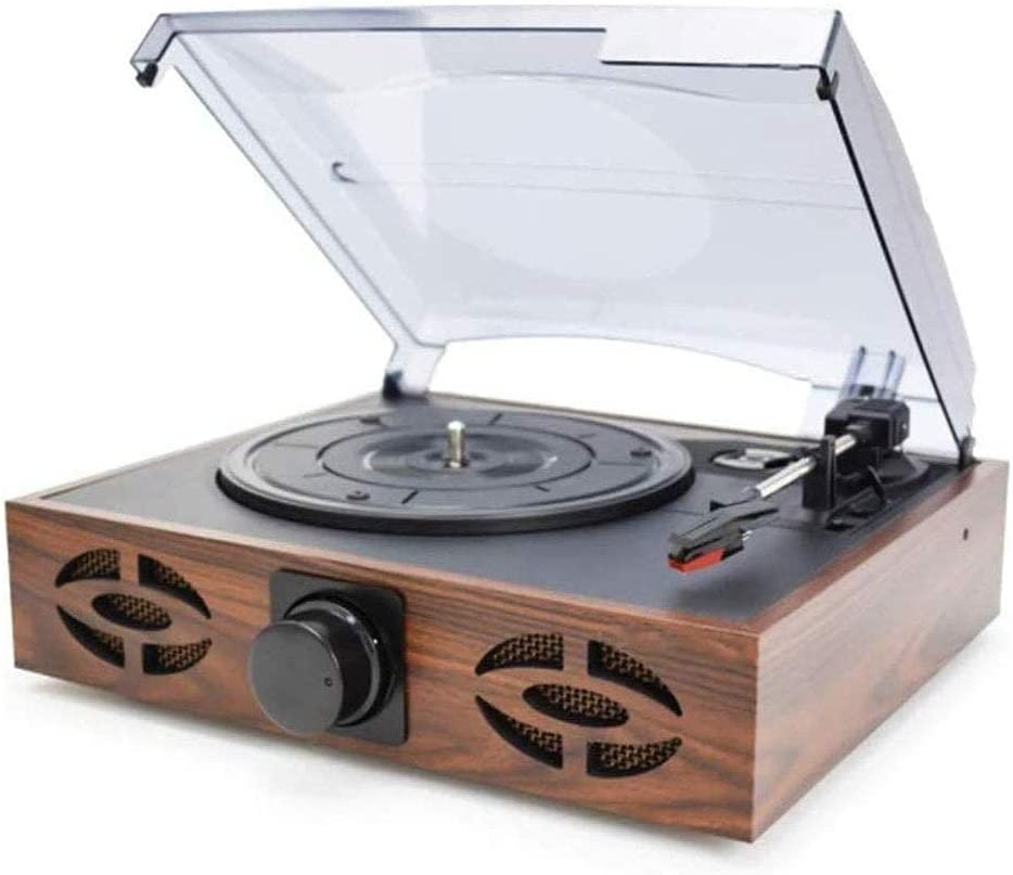 Record Player, Gramophone, Home Retro Phonograph Modern LP Vinyl Record Player com alto-falantes, Bluetooth, USB TF Ca Toda família