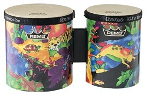 Remo KD-5400-01 Bambu infantil de percussão – Floresta de chuva de tecido, 12,7 cm a 15,24 cm