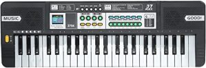 Teclado eletrônico de música para piano com 37 teclas, para iniciantes, órgão eletrônico,