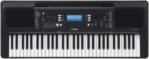 Teclado Yamaha Psr E-373 Com Fonte e Porta Partitura