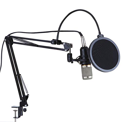 Tomshin Kit de microfone de suspensão profissional BM800 Conjunto de microfone condensador