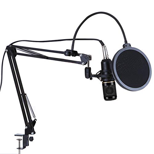 Tomshin Kit de microfone de suspensão profissional BM800 Conjunto de microfone condensador de gravação de transmissão ao vivo de estúdio
