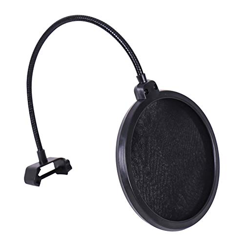Tomshin Microfone Pop Filter giratório com dupla camada de proteção de som de proteção de pára-brisa de substituição para Blue Yeti