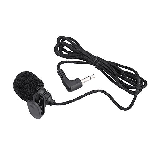 Tomshin Mini microfone de lapela condensador portátil clip-on lapela microfone viva-voz 3,5 mm TS plug para computador PC alto-falante portátil amplificador de voz