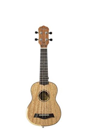 Ukulele Kalani Soprano 21 Maori Series KAL 400 SM Friso e Roseta em ABS com Bag, Mogno