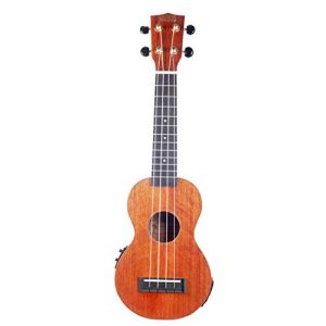 Ukulele Soprano Elétrico – Série Java – Natural Vintage